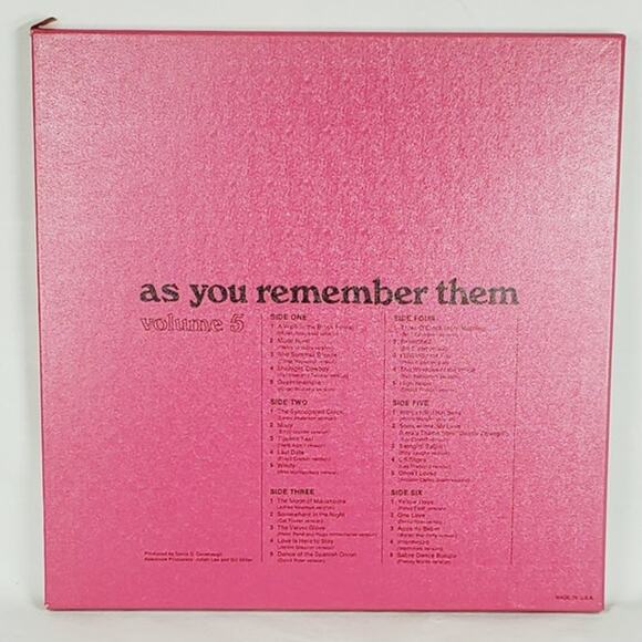 As You Remember Them Volume 5 LP Vinyl Record 1974 Time Life Great Instrumentals - Picture 3 of 3